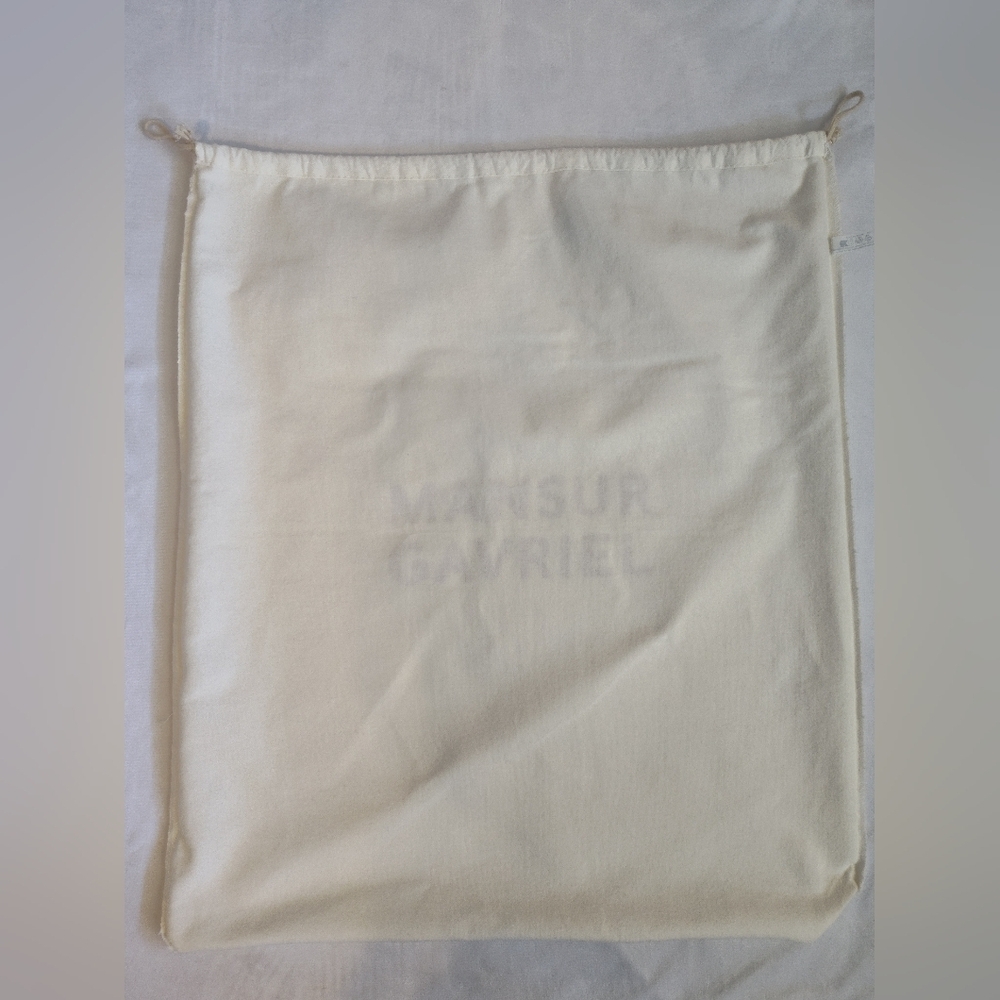 MANSUR GAVRIEL Authentic Cotton Dust Bag Italy Made Drawstring Storage - Picture 4 of 6